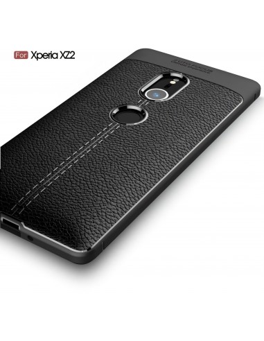 Coque silicone Xperia XZ2 Litchi