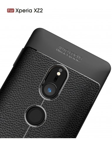 Coque silicone Xperia XZ2 Litchi