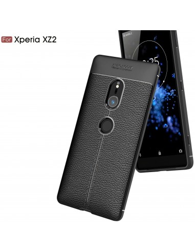 Coque silicone Xperia XZ2 Litchi