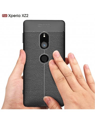 Coque silicone Xperia XZ2 Litchi