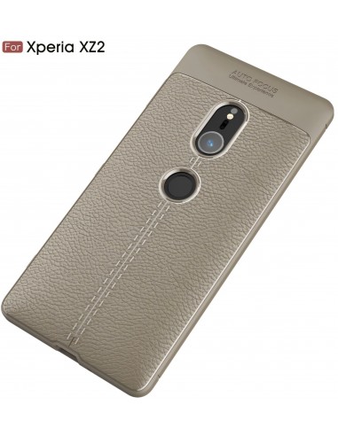 Coque silicone Xperia XZ2 Litchi