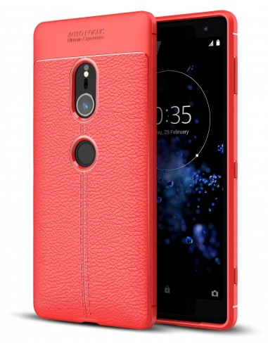 Coque silicone Xperia XZ2 Litchi