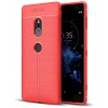 Coque silicone Xperia XZ2 Litchi Rouge