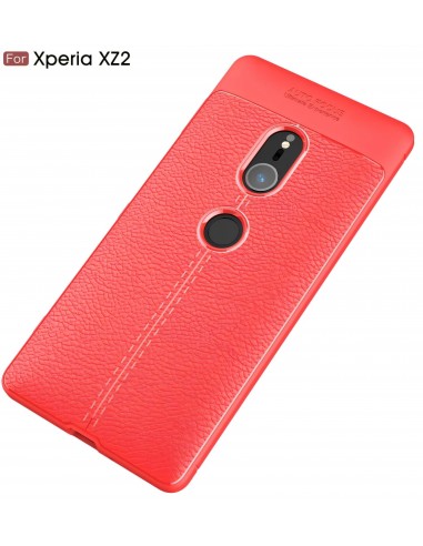 Coque silicone Xperia XZ2 Litchi