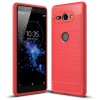 Coque antichoc Xperia XZ2 Compact Brossé Rouge