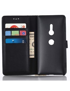 Etui portefeuille Sony Xperia XZ2 Retro Noir