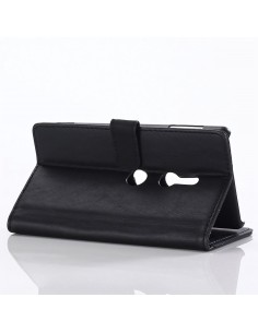 Etui portefeuille Sony Xperia XZ2 Retro Noir