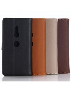 Etui portefeuille Sony Xperia XZ2 Retro Noir