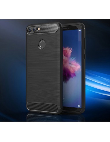 Coque silicone Huawei P Smart Style fibre de carbone