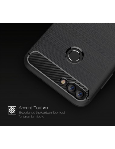 Coque silicone Huawei P Smart Style fibre de carbone