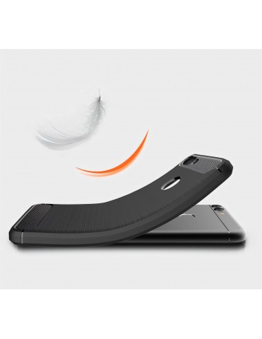 Coque silicone Huawei P Smart Style fibre de carbone
