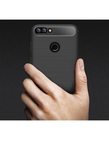 Coque silicone Huawei P Smart Style fibre de carbone