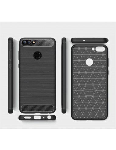 Coque silicone Huawei P Smart Style fibre de carbone