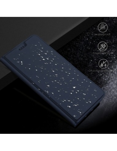 Etui portefeuille Huawei P Smart avec contour silicone