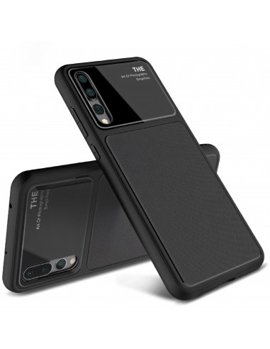 Coque silicone Huawei P20 Pro avec partie en verre Lenuo