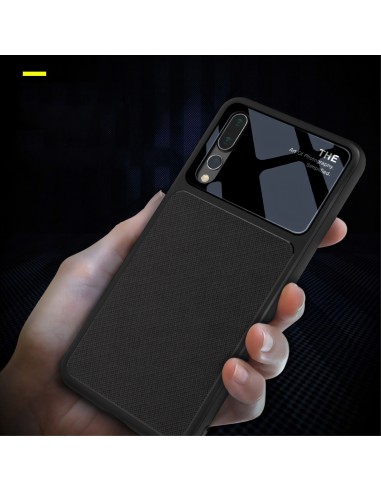 Coque silicone Huawei P20 Pro avec partie en verre Lenuo
