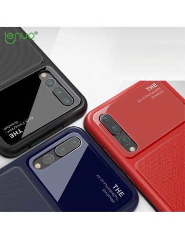 Coque silicone Huawei P20 Pro avec partie en verre Lenuo