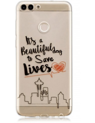 Coque silicone Huawei P Smart Save lives