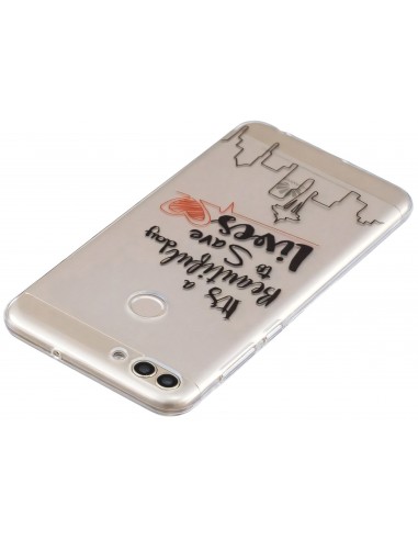 Coque silicone Huawei P Smart Save lives