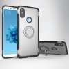 Coque Xiaomi Mi A2 et Mi 6x Hybride Srtyle Fibre de carbone Argent