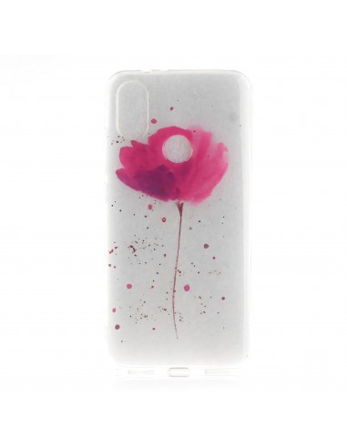 Coque Silicone Xiaomi Mi A2 et Mi 6X Fleur Rose