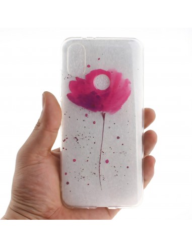 Coque Silicone Xiaomi Mi A2 et Mi 6X Fleur Rose