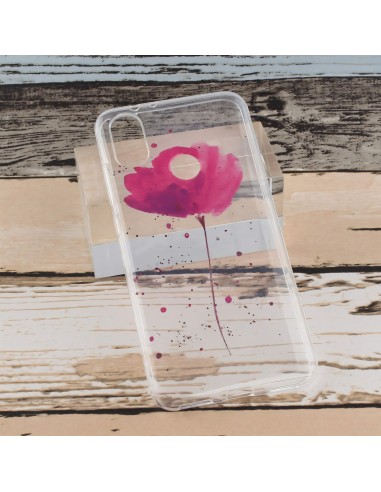 Coque Silicone Xiaomi Mi A2 et Mi 6X Fleur Rose