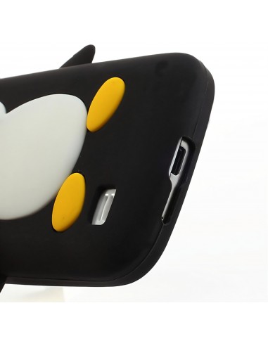 Coque silicone Galaxy S4 Mini Pingouin