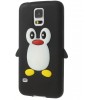 Coque silicone Galaxy S5 Pingouin