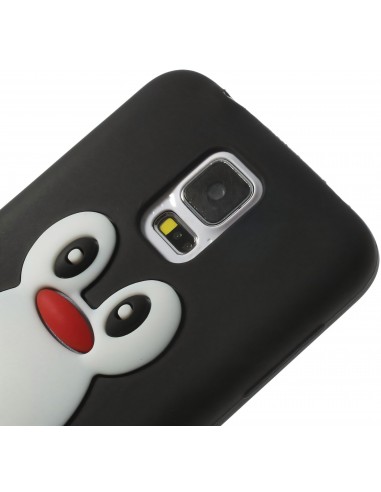 Coque silicone Galaxy S5 Pingouin