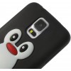 Coque silicone Galaxy S5 Pingouin