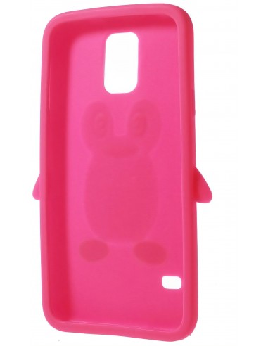 Coque silicone Galaxy S5 Pingouin