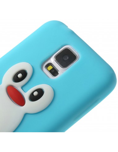 Coque silicone Galaxy S5 Pingouin