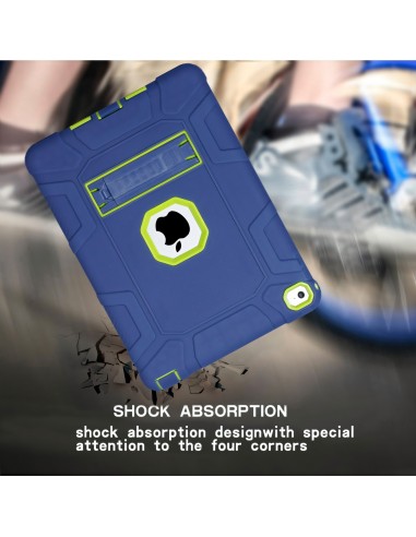 Coque antichoc renforcé 2 en 1 pour iPad Air 2 avec petit support 