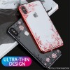Coque silicone pour iPhone XS Max avec pierres Swarovski