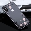 Coque silicone pour iPhone XS avec pierres Swarovski
