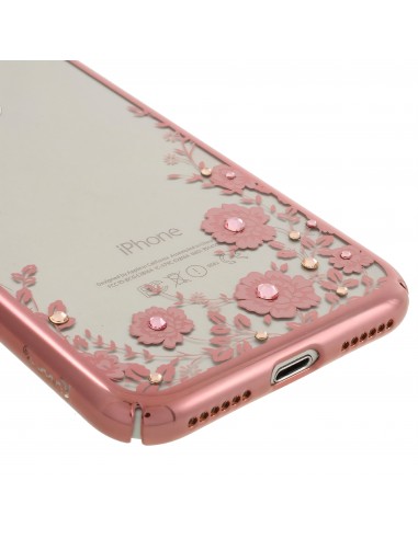 Coque silicone pour iPhone 8 et iPhone 7 avec pierres Swarovski