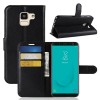 Etui Samsung Galaxy J6 2018 Simili-cuir Litchi Noir
