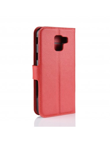 Etui Samsung pour Galaxy J6 2018 Simili-cuir Litchi