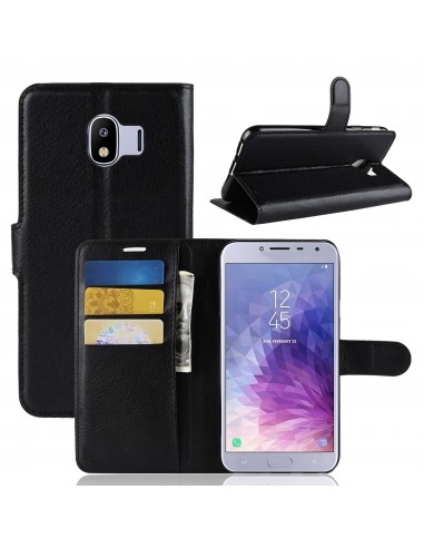 Etui Samsung pour Galaxy J4 2018 Simili-cuir Litchi