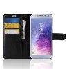 Etui Samsung pour Galaxy J4 2018 Simili-cuir Litchi