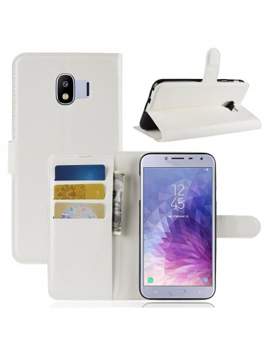 Etui Samsung pour Galaxy J4 2018 Simili-cuir Litchi