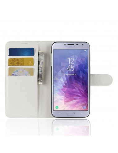 Etui Samsung pour Galaxy J4 2018 Simili-cuir Litchi