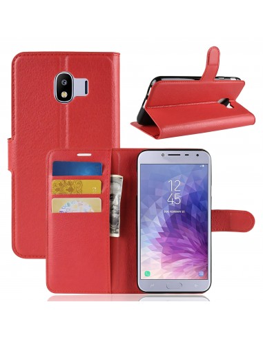 Etui Samsung pour Galaxy J4 2018 Simili-cuir Litchi