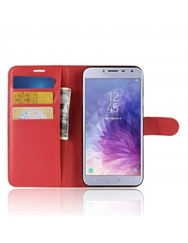 Etui Samsung pour Galaxy J4 2018 Simili-cuir Litchi