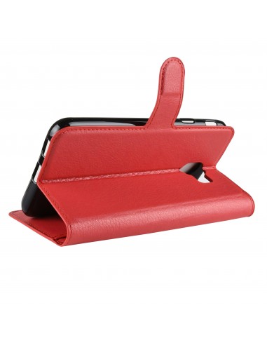 Etui Samsung pour Galaxy J4 2018 Simili-cuir Litchi