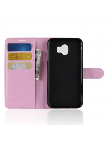 Etui Samsung pour Galaxy J4 2018 Simili-cuir Litchi