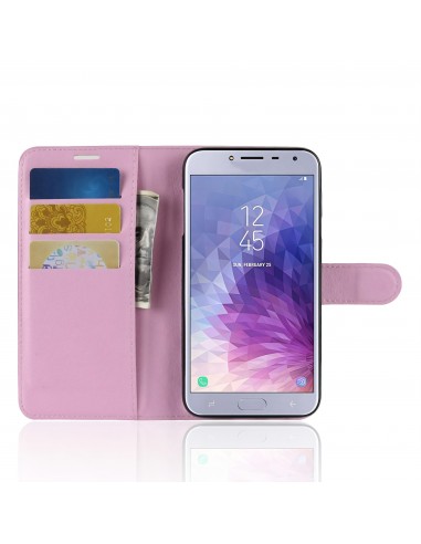 Etui Samsung pour Galaxy J4 2018 Simili-cuir Litchi