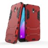 Coque antichoc Galaxy J4 2018 avec petit support Cool Guard Rouge