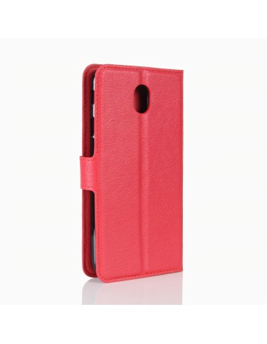 Etui Samsung portefeuille pour Galaxy J7 2018 avec rangement cartes